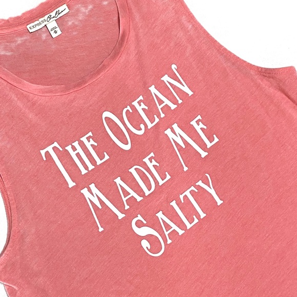 Express One Eleven Coral Graphic Tank - Picture 5 of 8